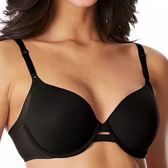Warners No Side Effects Underarm-Smoothing Comfort Underwire Lined T-Shirt Bra! - Picture 1 of 5